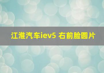 江淮汽车iev5 右前脸圆片